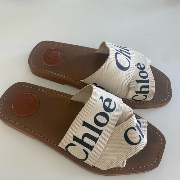 Chloe Logo Sandals - Picture 1 of 5